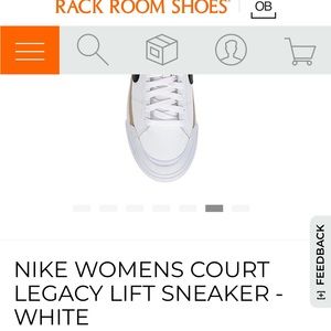 Nike womens Court Legacy Lift Sneakers